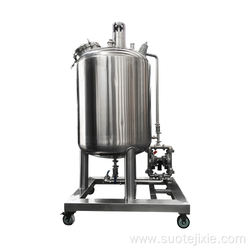 Magnetic blending dispensing tank